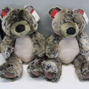 Pier 1 Sweet CARTER Plush / Stuffed Teddy Bears. Holidays Christmas New With Tag